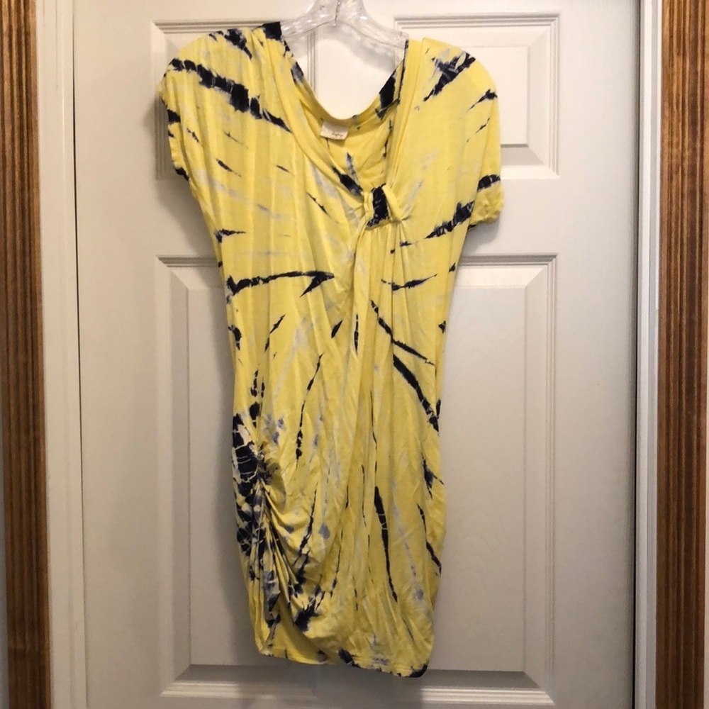 Daytrip Yellow Tie Dye Tunic Medium